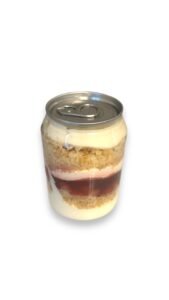 Victoria jam sponge cake in a can